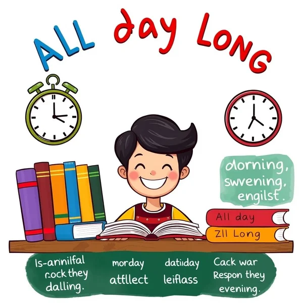 Using "all day long" in English