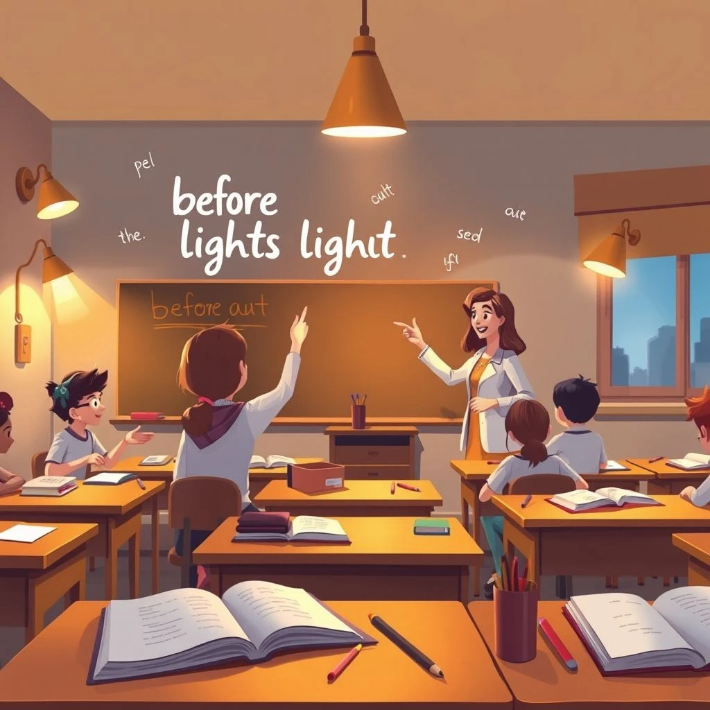 Maîtriser before lights out guide de grammaire simple pour apprenants en anglais