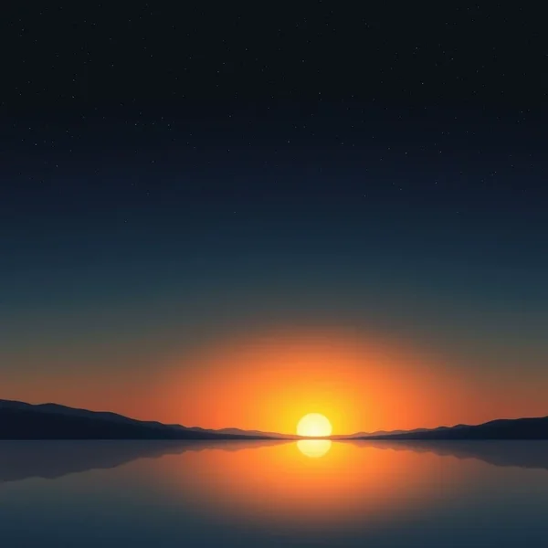 Image of a beautiful sunset transitioning to a starry night, symbolizing from dusk till dawn