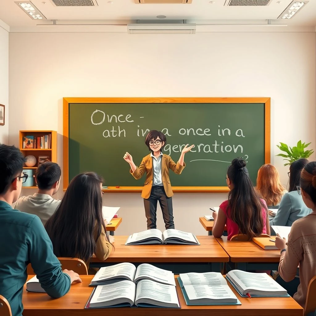 once in a generation Dilbilgisi Rehberi ve Doğru Kullanım Örnekleri