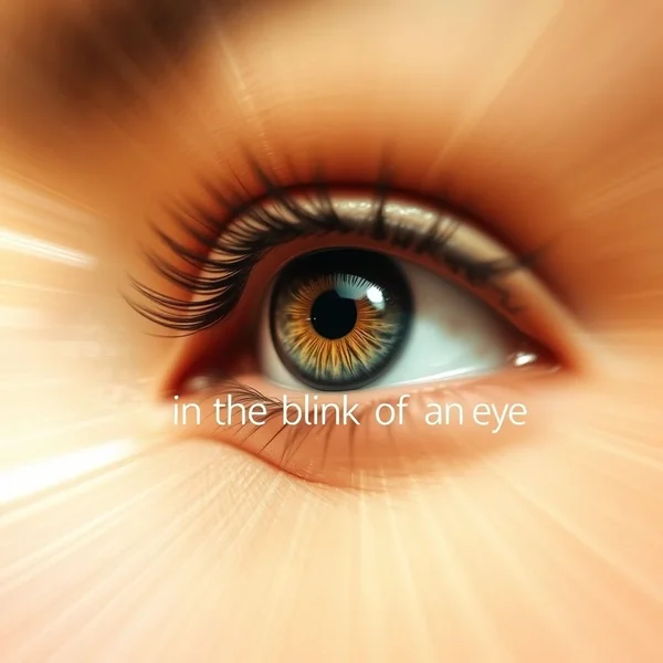 In the blink of an eye – Adverbial Phrase