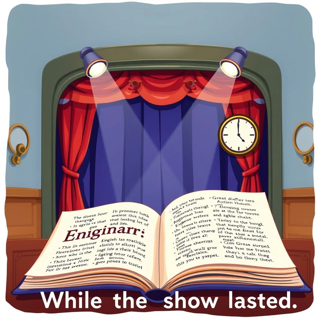 Padroneggiare while the show lasted: Guida semplice alla grammatica inglese