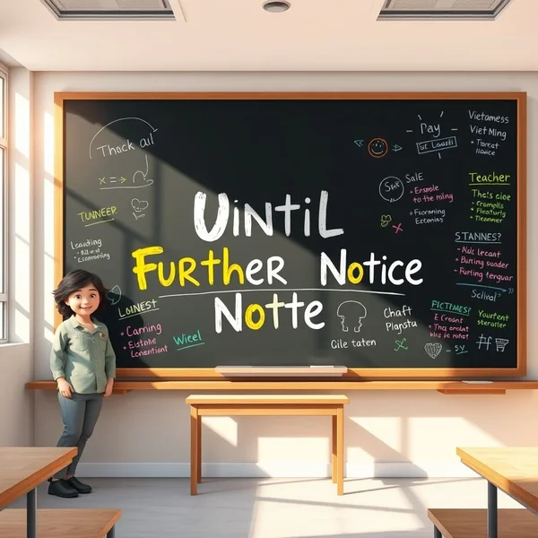 Understanding "until further notice"