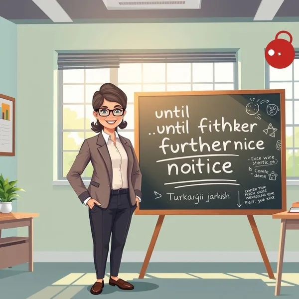 Understanding "until further notice"