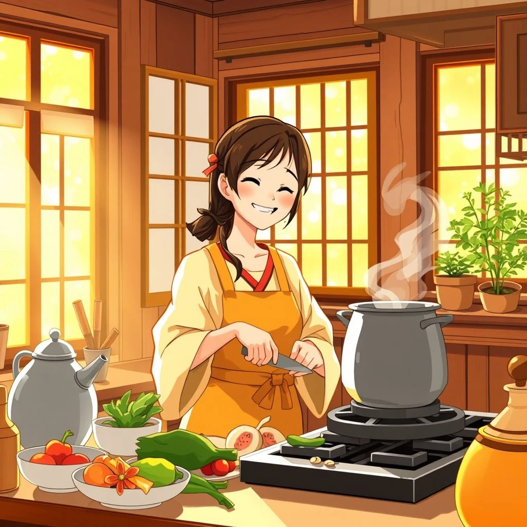 「While She Was Cooking」をマスターしよう・意味から文法と使い方まで完全ガイド
