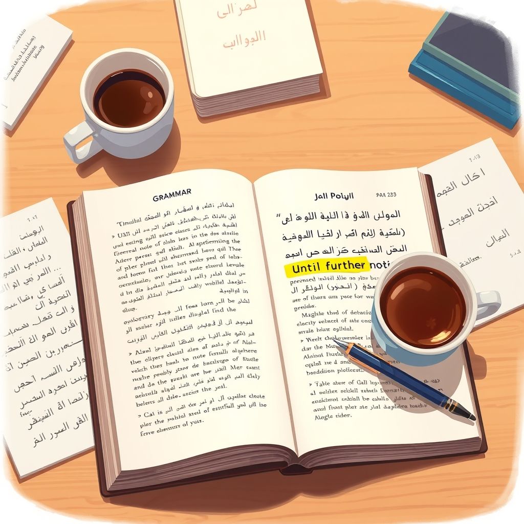 إتقان until further notice دليل قواعد بسيط لفهم واستخدامها باحتراف