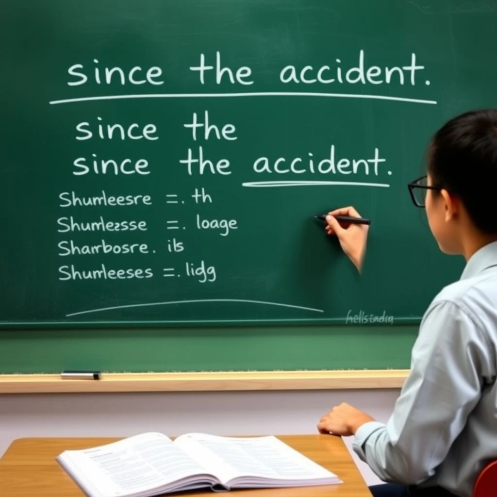 เชี่ยวชาญ since the accident คู่มือไวยากรณ์แบบง่าย เข้าใจและใช้วลีนี้ได้ทันที