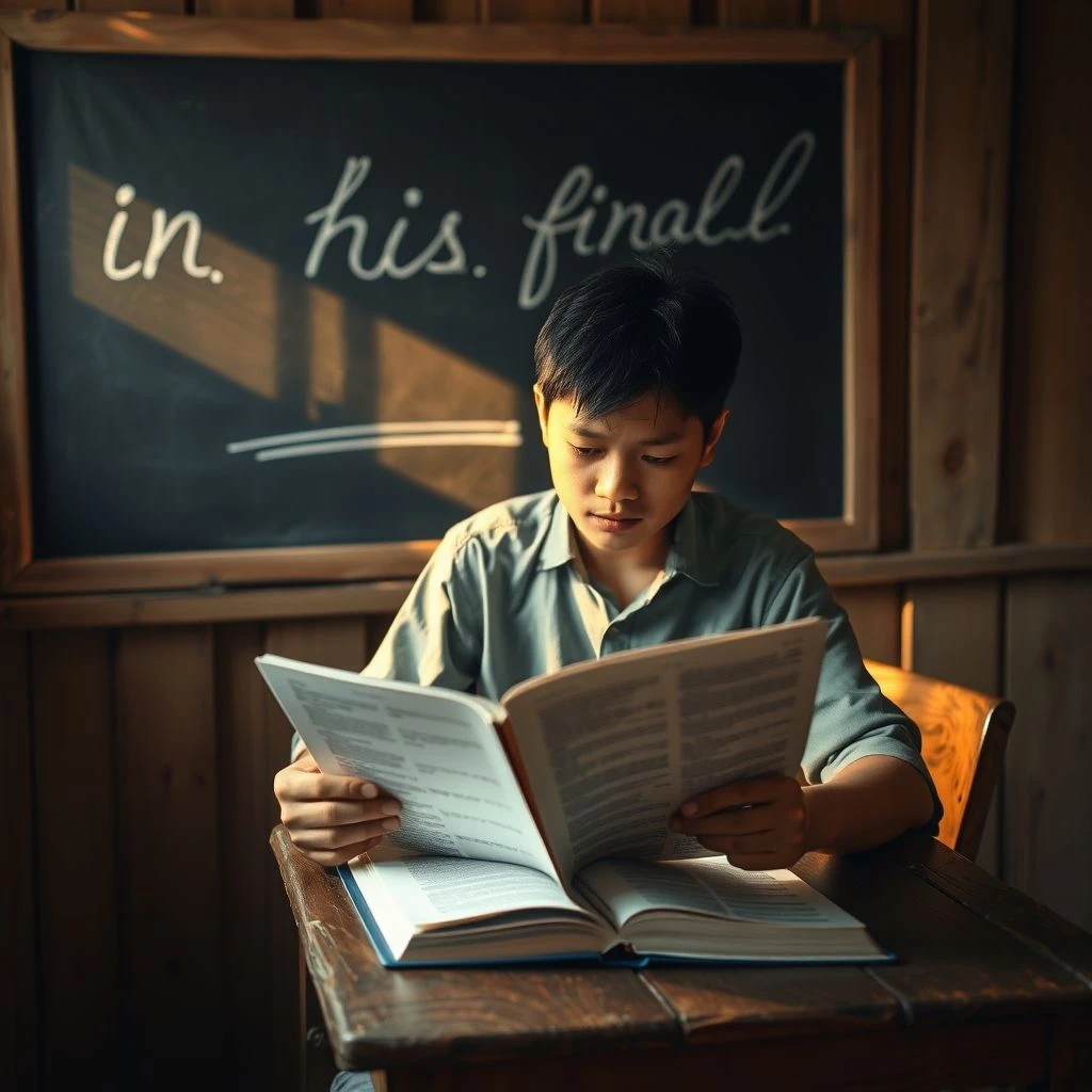 เชี่ยวชาญการใช้ in his final days คู่มือไวยากรณ์ภาษาอังกฤษแบบง่าย