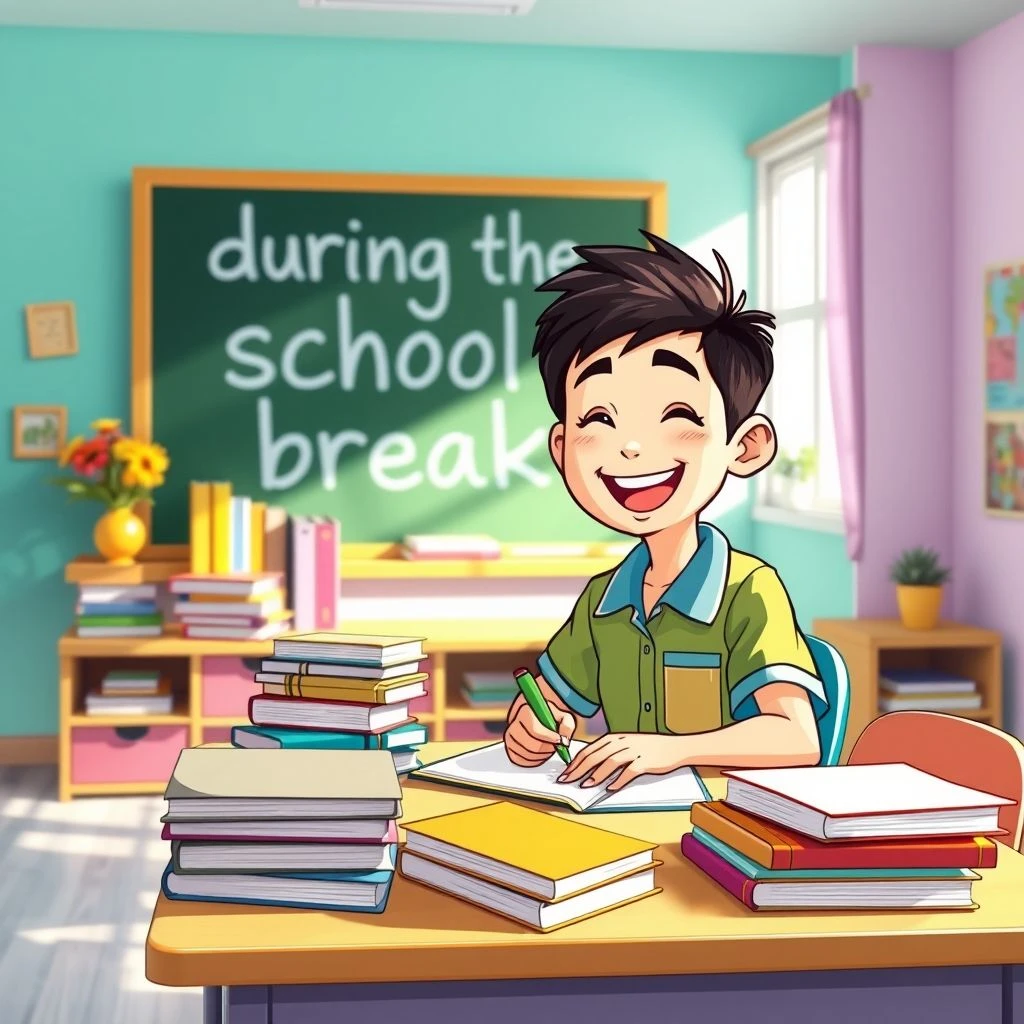 เรียนรู้การใช้ "During the School Break" พร้อมคู่มือไวยากรณ์ง่าย ๆ สำหรับผู้เรียนภาษาอังกฤษ