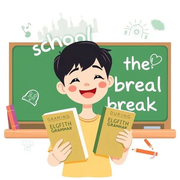 理解 "during the school break"