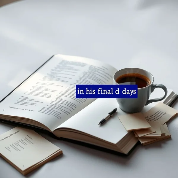 理解英语中的 "in his final days"