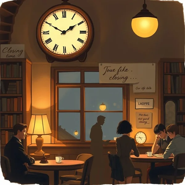 At closing time