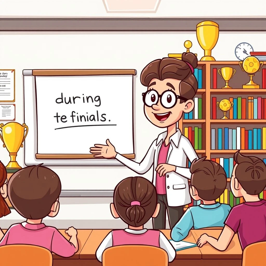 Das Beherrschen von during the finals: Einfacher Grammatikleitfaden für Englischlernende