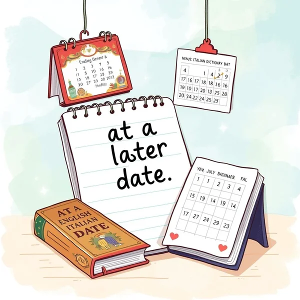 Understanding 'at a later date'