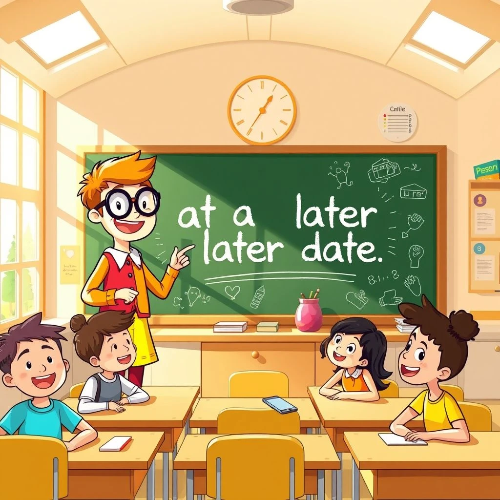 Comment utiliser at a later date en anglais – Signification et exemples