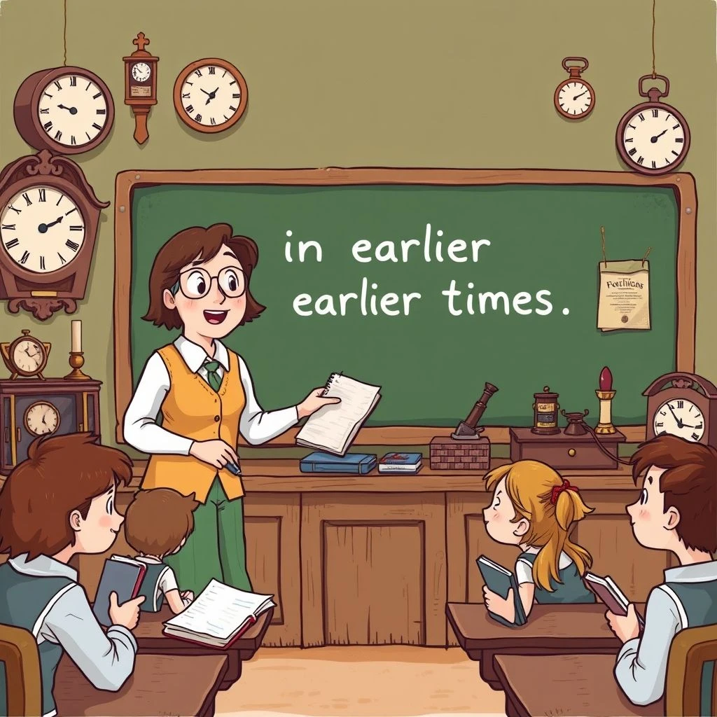 in earlier times Dominando 'in earlier times' Guia Simples Gramática para Estudantes de Inglês