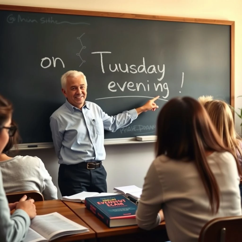 Dominando On Tuesday Evening con una guía sencilla de gramática en inglés