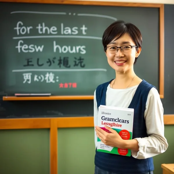Understanding "for the last few hours" in English Grammar