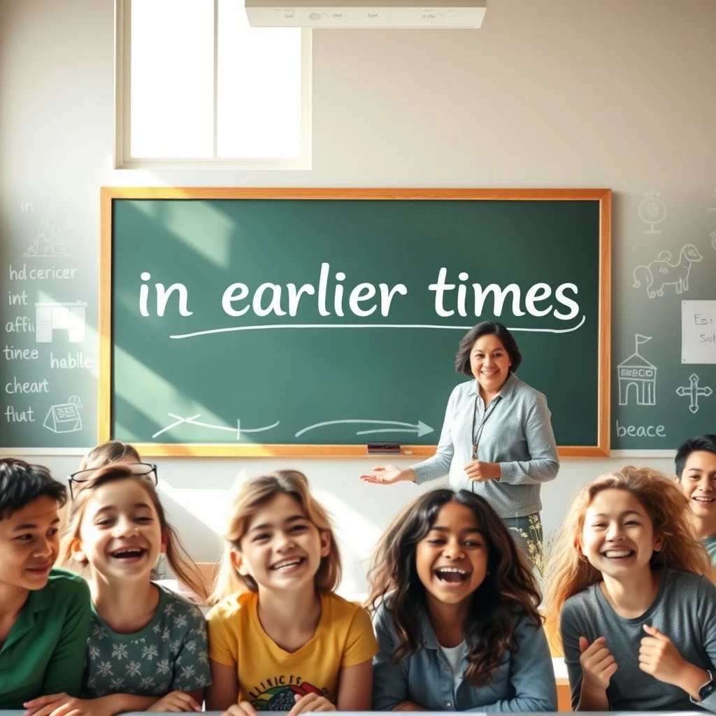 In earlier times guida grammatica ESL per capire e usare le frasi storiche