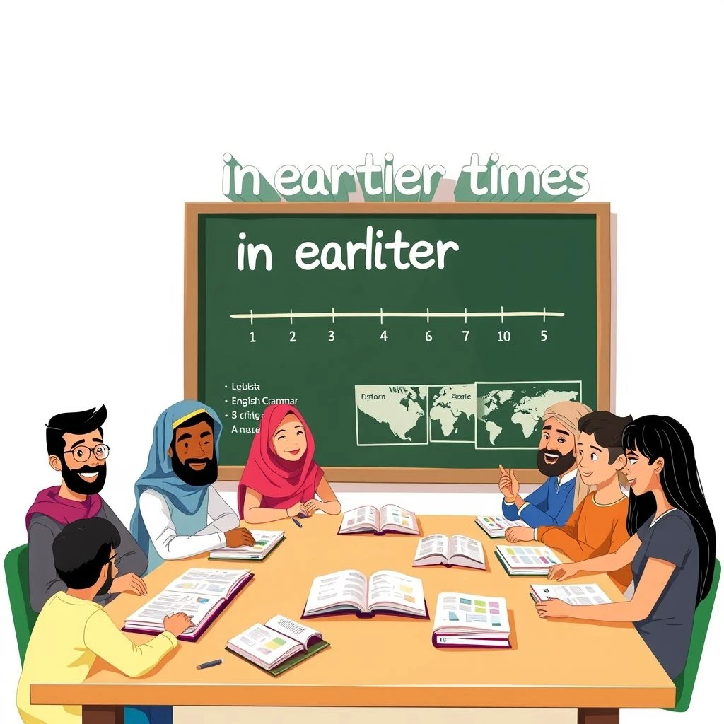 in earlier times إتقان استخدام دليل قواعد بسيط لمتعلمي الإنجليزية