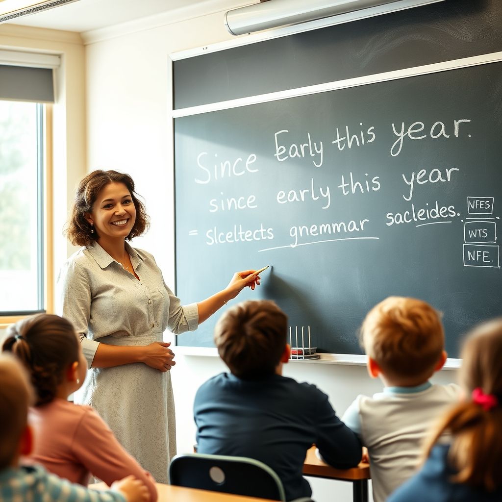 Maîtriser since early this year avec ce guide de grammaire simple