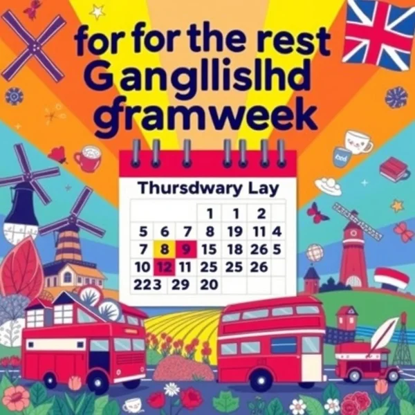 Image of a calendar showing days highlighted for the rest of the week