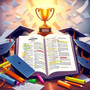 Meesterschap over during the finals met eenvoudige grammatica gids