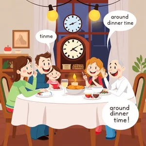 Menguasai Around Dinner Time Panduan Tata Bahasa Sederhana