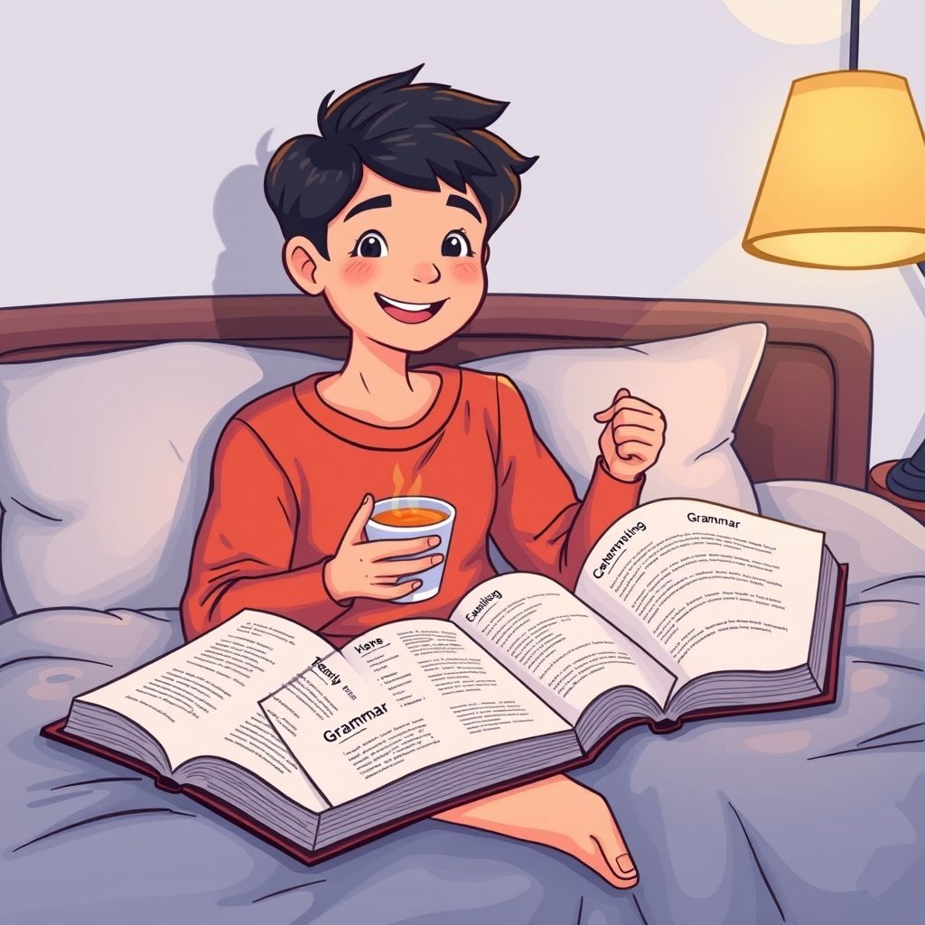 Menguasai Panduan Tata Bahasa Sederhana dengan Right Before Bed