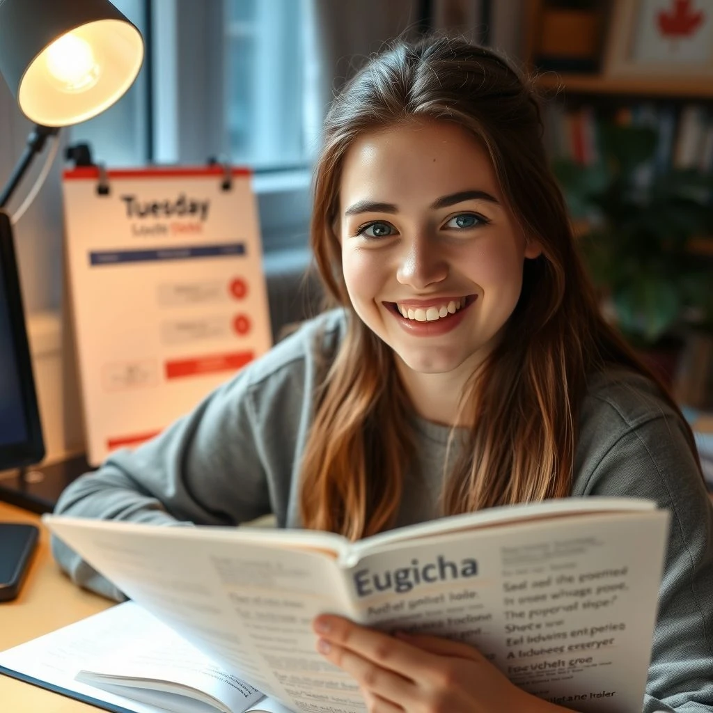 Op dinsdagavond beheersen met on Tuesday evening: eenvoudige grammatica gids