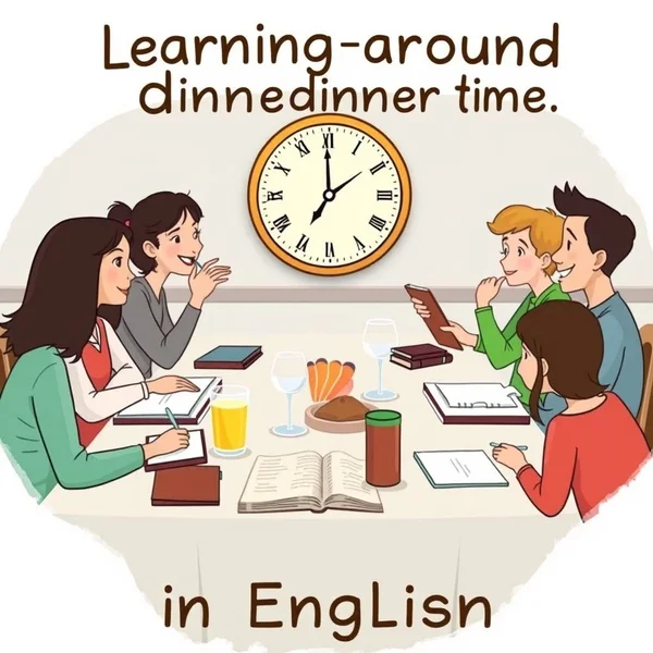 Использование "around dinner time" естественно