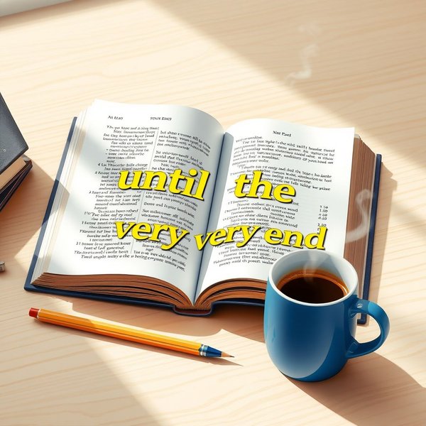 How to Use until the very end in English