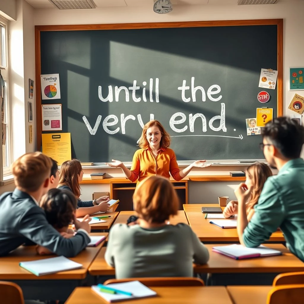 Padroneggiare until the very end una guida semplice alla grammatica until the very end