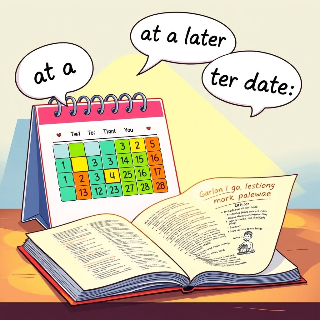 Wie man at a later date im Englischen verwendet – Bedeutung und Beispiele