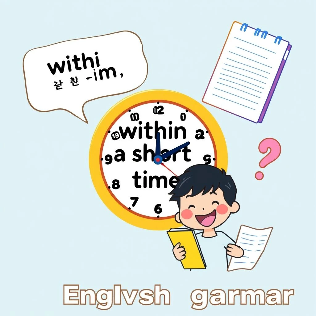 "within a short time" 완전 정복 간단한 문법과 예시로 마스터하기