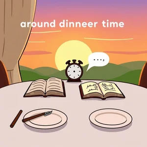 اتقان استخدام around dinner time دليل مبسط للقواعد للمحادثة اليومية