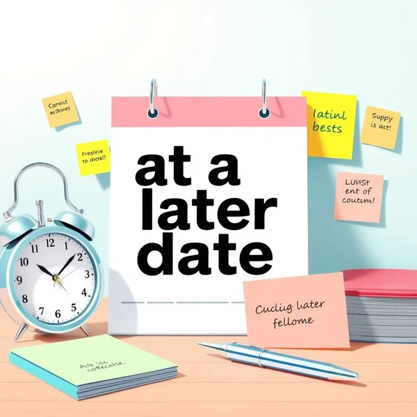 Understanding 'at a later date'