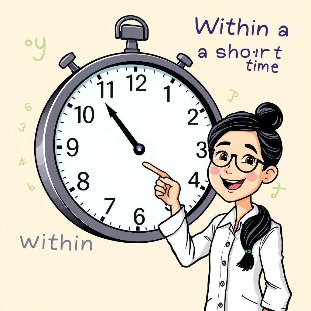 เชี่ยวชาญการใช้ within a short time ไกด์ไวยากรณ์แบบง่าย เข้าใจเร็วทันใจ