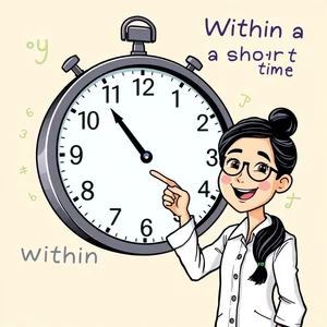เชี่ยวชาญการใช้ within a short time ไกด์ไวยากรณ์แบบง่าย เข้าใจเร็วทันใจ