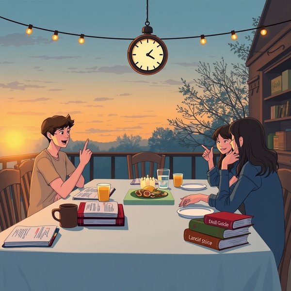 自然使用 "around dinner time"