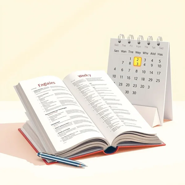Image of a calendar showing days highlighted for the rest of the week