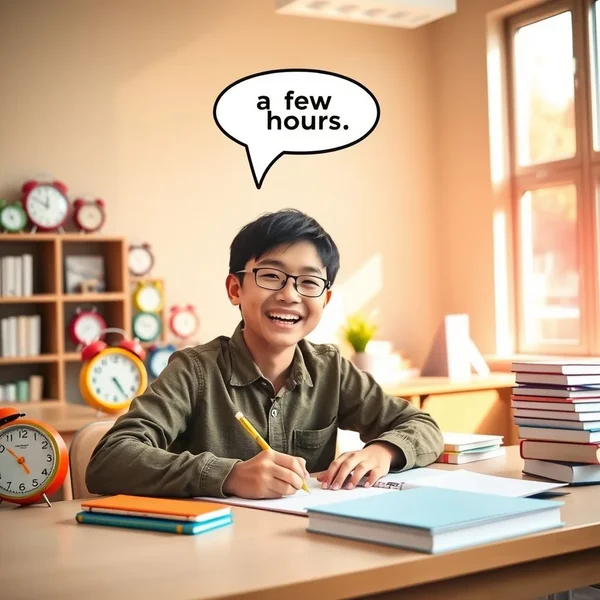 Mastering "in a few hours" for English Learners