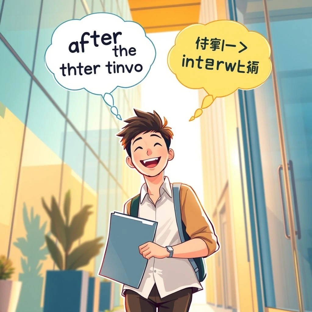 「after the interview」をマスターするやさしい英語文法ガイドで英語力アップ