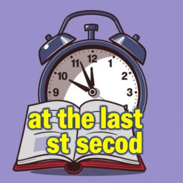 “at the last second” İfadesini Anlamak