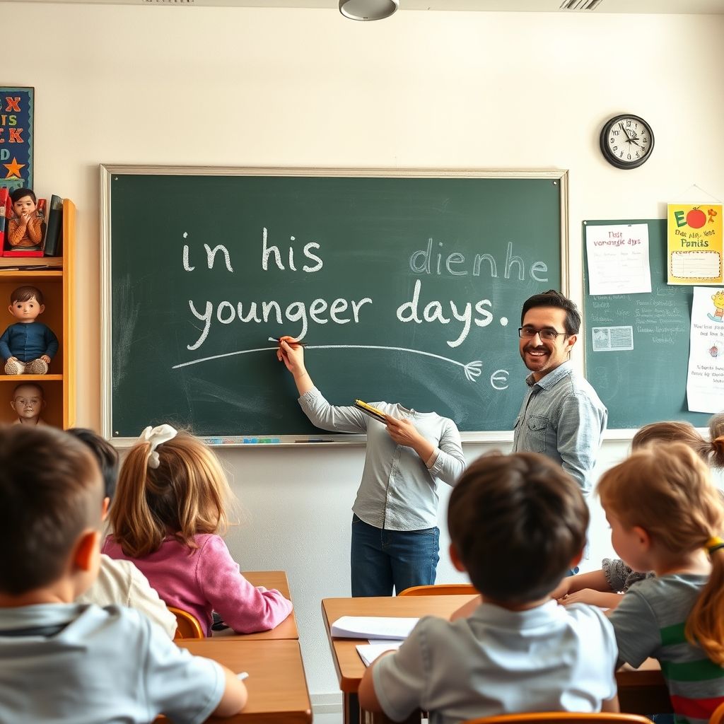 Dominando in his younger days con esta guía sencilla de gramática inglesa