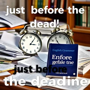 Dominando Just Before the Deadline Una guía oportuna de gramática