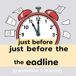 Dominando Just Before the Deadline Guia Gramatical para o Momento Certo