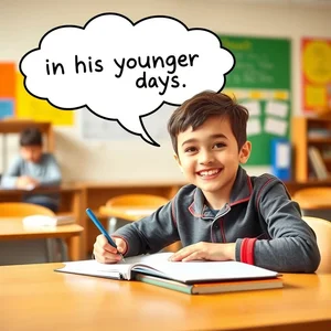 in his younger days Ustalaşmak: Basit İngilizce Dilbilgisi Rehberi ile Akıcı Konuşun