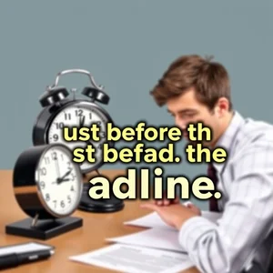 "Just Before the Deadline" 완전 정복 시기 적절한 문법 가이드 just before the deadline