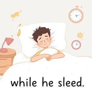 "while he slept" 완전 정복 간단 문법 가이드로 영어표현 마스터하기